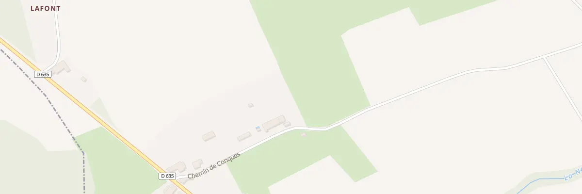 Plan du 197 Che de Conques à Cassagnabère-Tournas