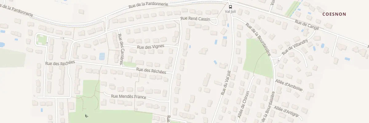 Plan du 14 Rue Charles de Gaulle à Larçay