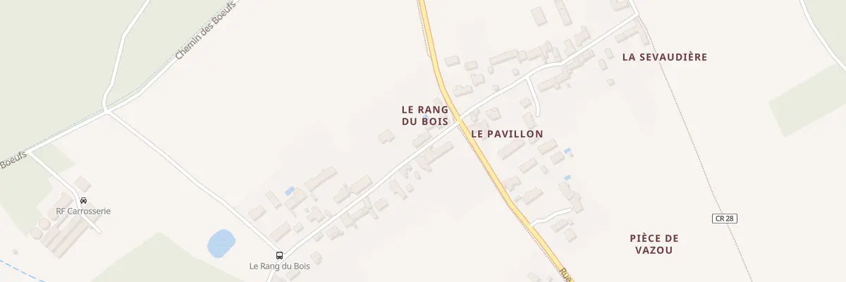 Plan du 6 Le Rang du Bois à Esvres