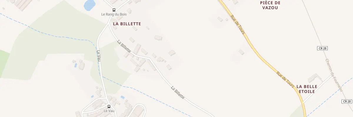 Plan du 19 La Billette à Esvres