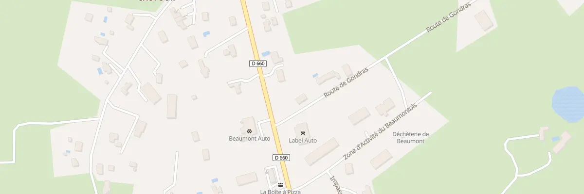 Plan du 77 Rte de Gondras à Beaumontois en Périgord