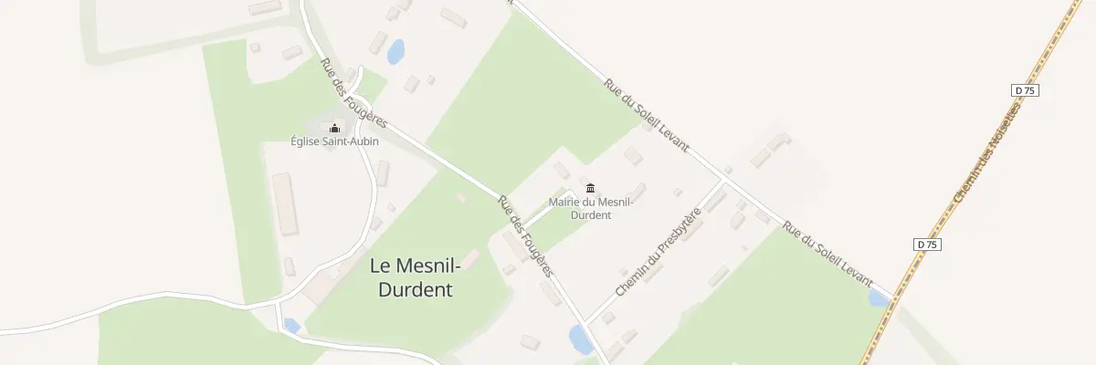 Plan du 12 Rue des Fougéres au Mesnil-Durdent