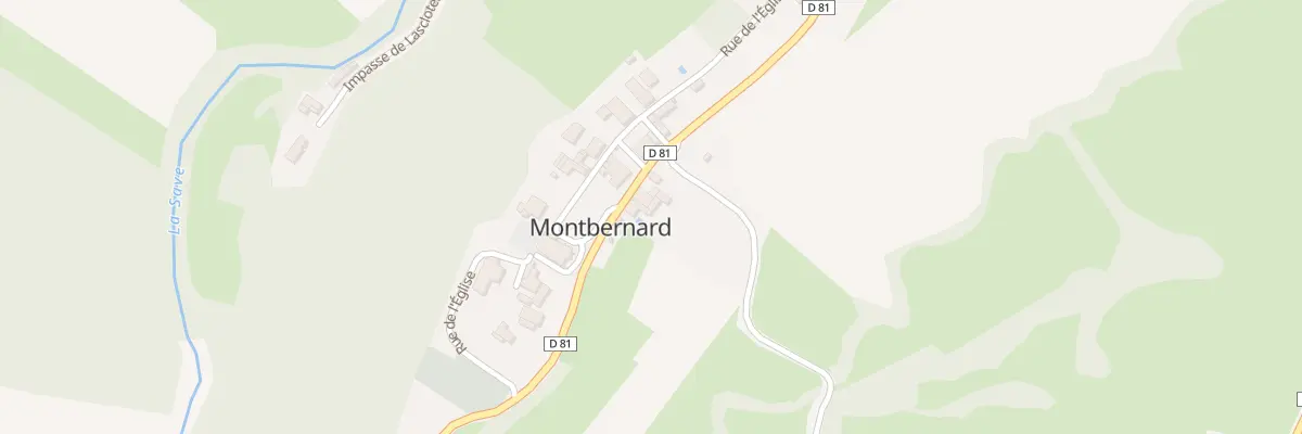 Plan du 86 Le Village à Montbernard