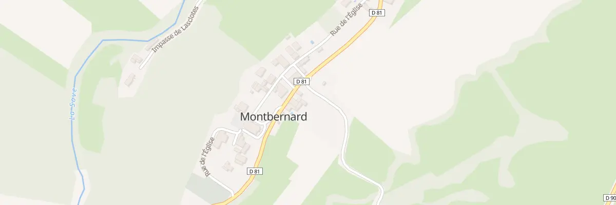 Plan du 85 Le Village à Montbernard