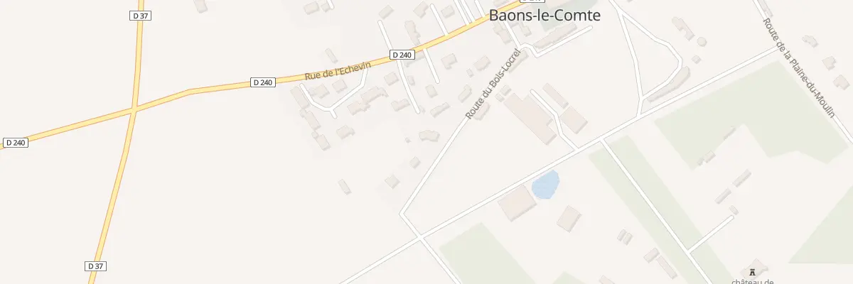 Plan du 175 Rte du Bois Locrel à Baons-le-Comte