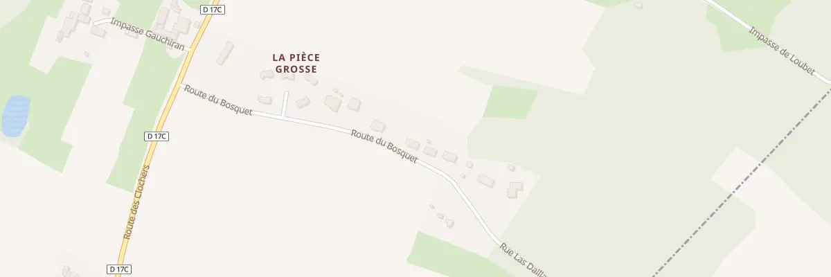 Plan du 9000 La Piece Grosse à Montesquieu-Guittaut