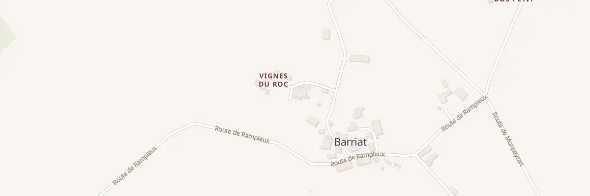 Plan du 210 Che de Bariats à Rayet