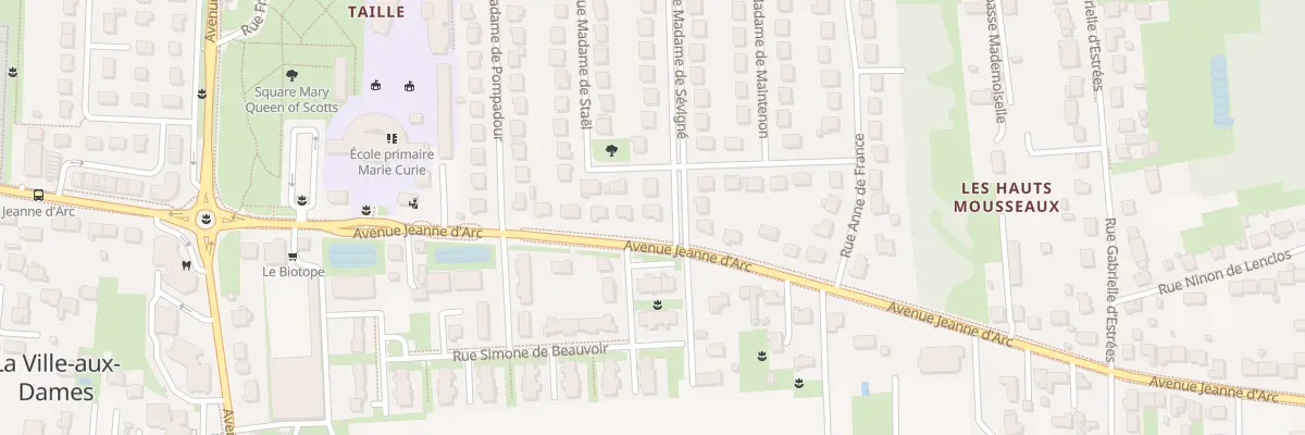 Plan du 1 Rue Madame de Sévigné à La Ville-aux-Dames