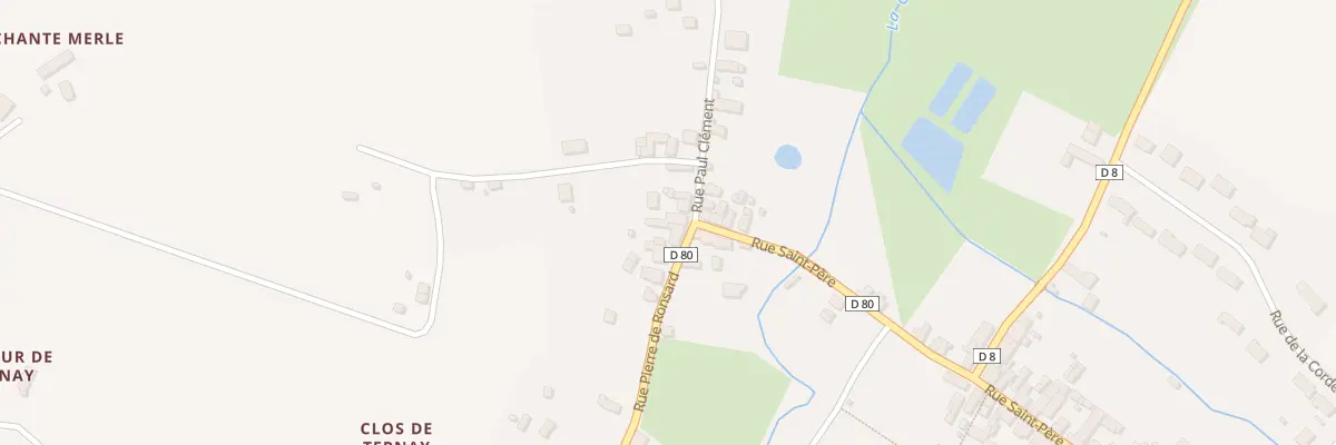 Plan du 79 Le Bas Bourg à Ternay