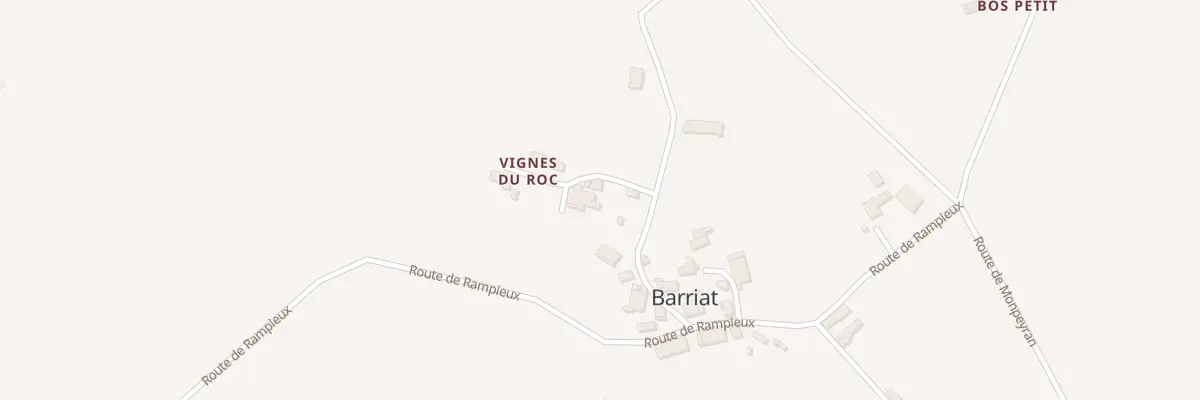 Plan du 50A Bariat à Rayet