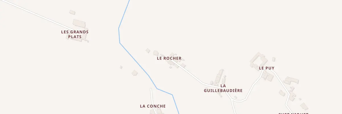 Plan du 5 Le Rocher à Luchapt