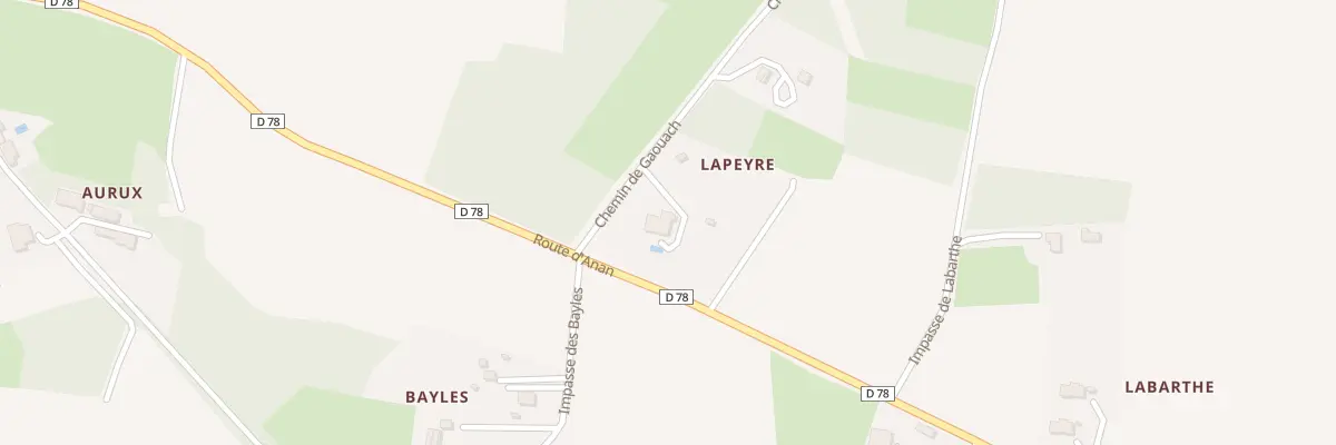 Plan du 1 Lapeyre à Puymaurin