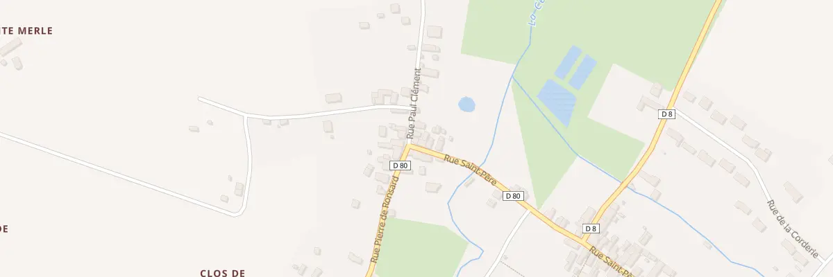 Plan du 96 Le Bas Bourg à Ternay