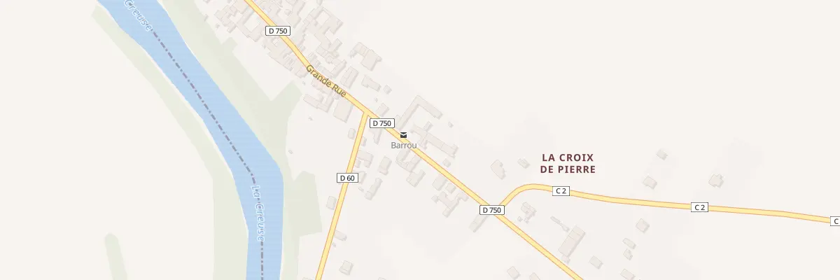 Plan du 9 Rte du Blanc à Barrou