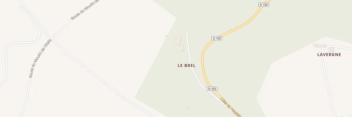 Plan du 209 Che du Brel à Hautefage-la-Tour