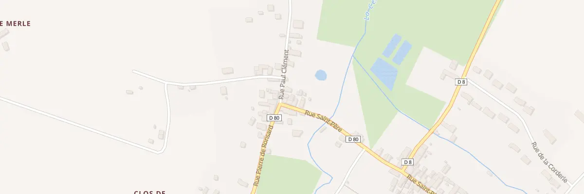 Plan du 97 Le Bas Bourg à Ternay