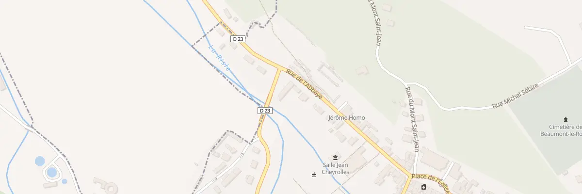 Plan du 25 Rue de l’Abbaye à Beaumont-le-Roger