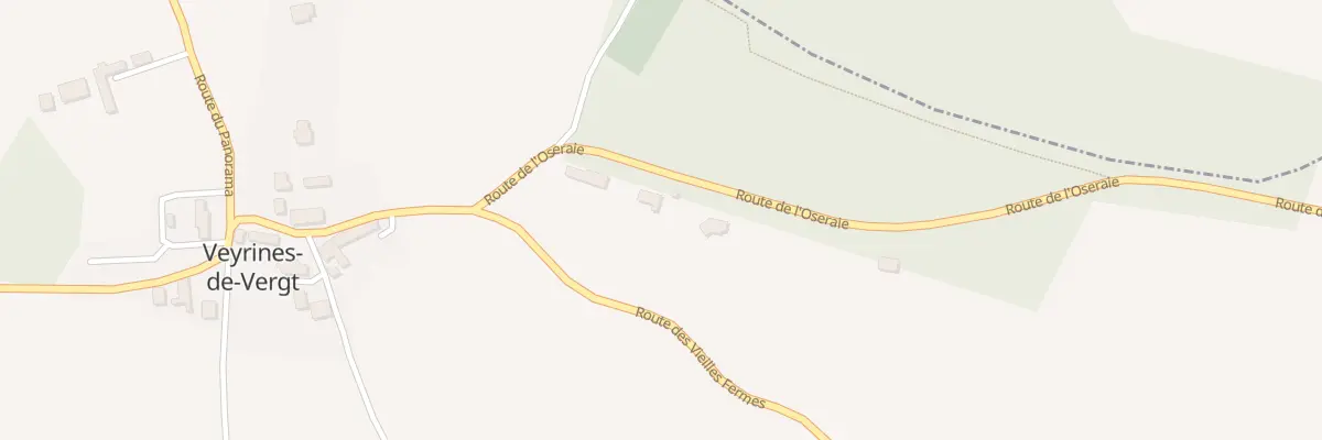 Plan du 166 Rte de l’Oseraie à Veyrines-de-Vergt
