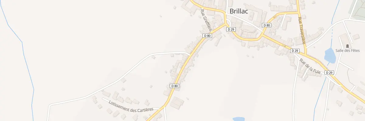 Plan du 405 Le Bourg à Brillac