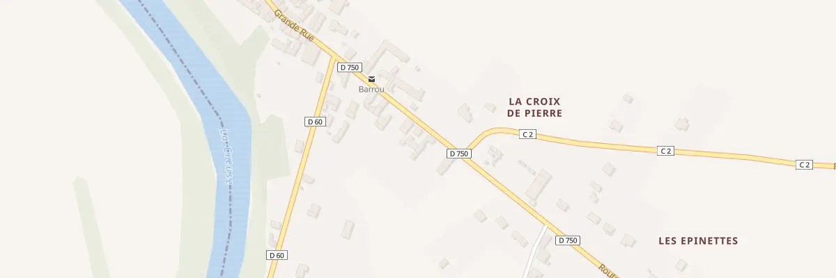 Plan du 10 Rte du Blanc à Barrou