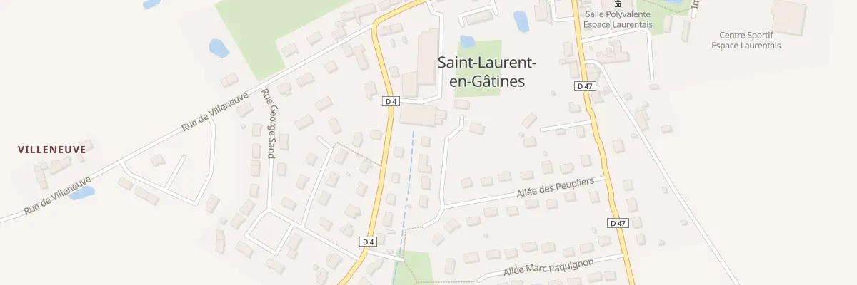 Plan du 25 All des Peupliers à Saint-Laurent-en-Gâtines