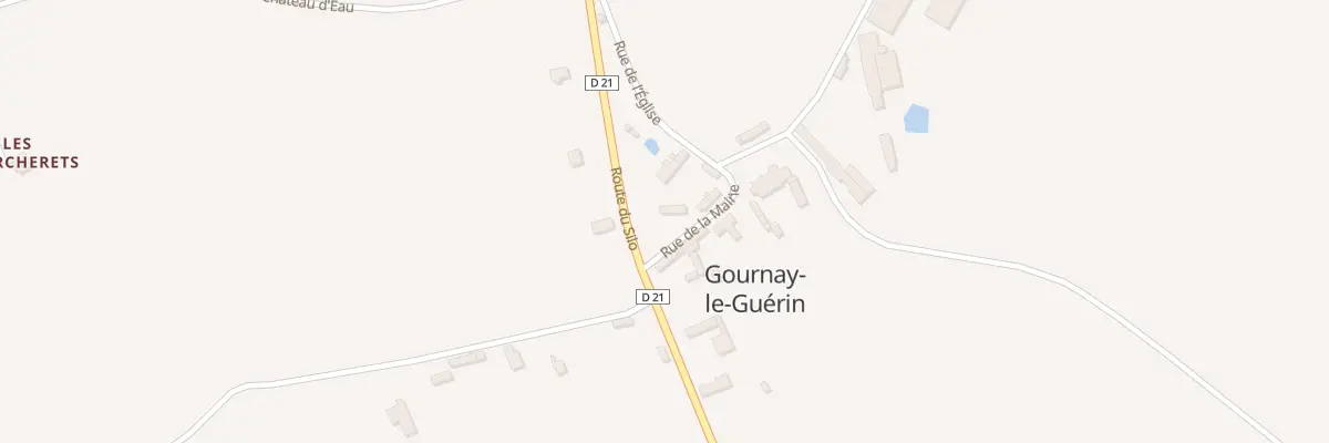Plan du 4 Rue de la Mairie à Gournay-le-Guérin