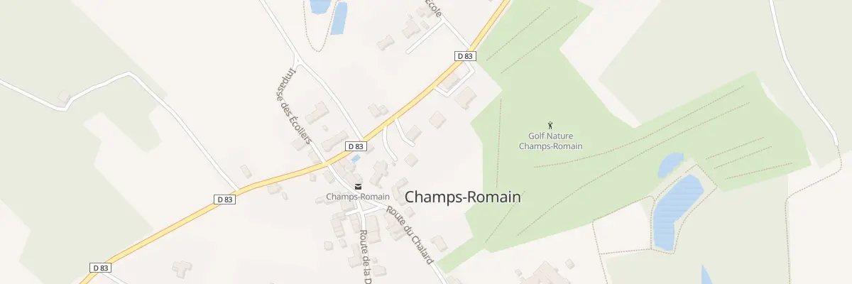 Plan du 106 Rte du Golf à Champs-Romain