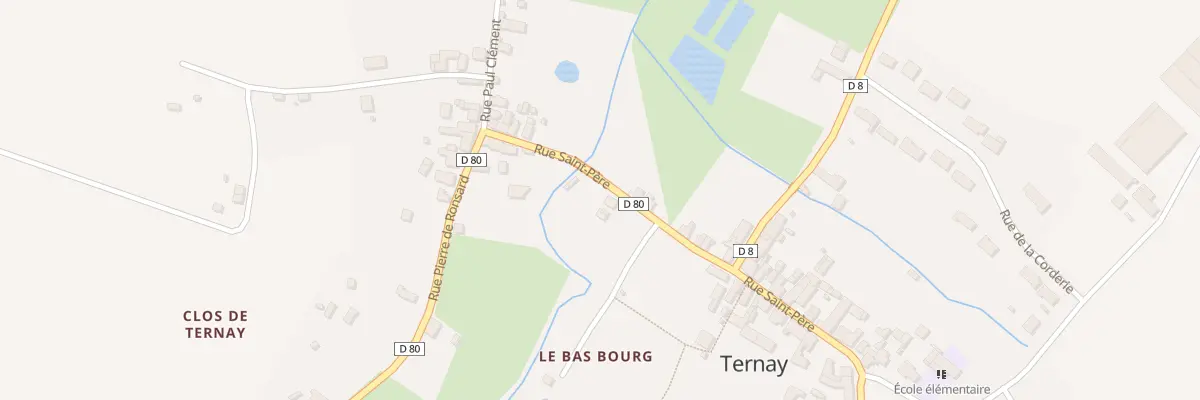 Plan du 38 Rue St Pere à Ternay