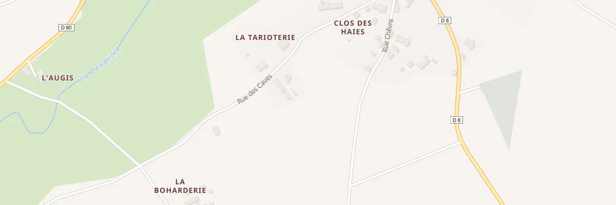 Plan du 5001 Rue des Caves à Ternay