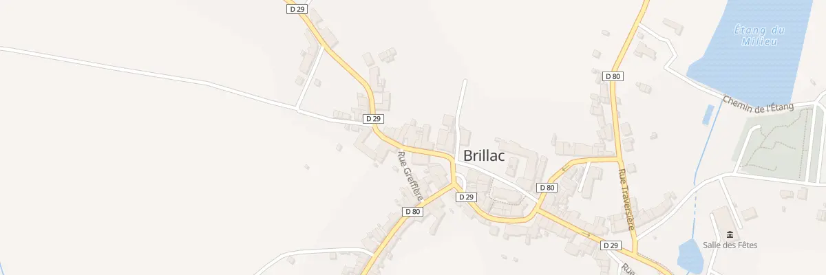 Plan du 9 Rue Docteur Jean Marie Peyraud à Brillac