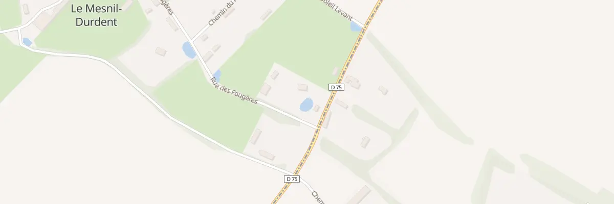 Plan du 2 Rue des Fougéres au Mesnil-Durdent