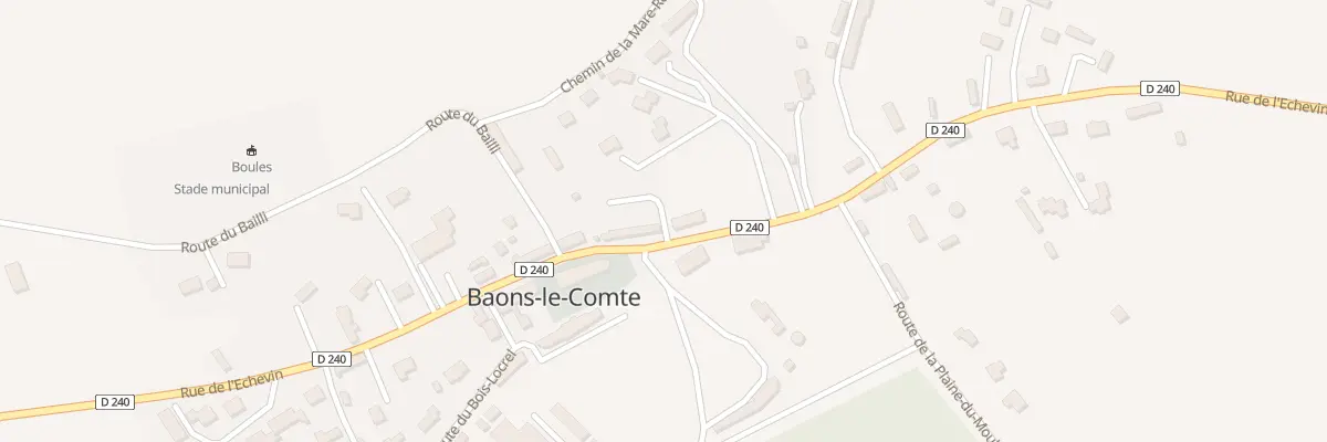 Plan du Village à Baons-le-Comte