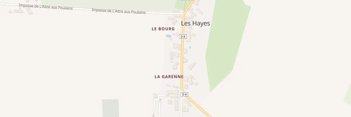 Plan du 8 Le Bourg aux Hayes