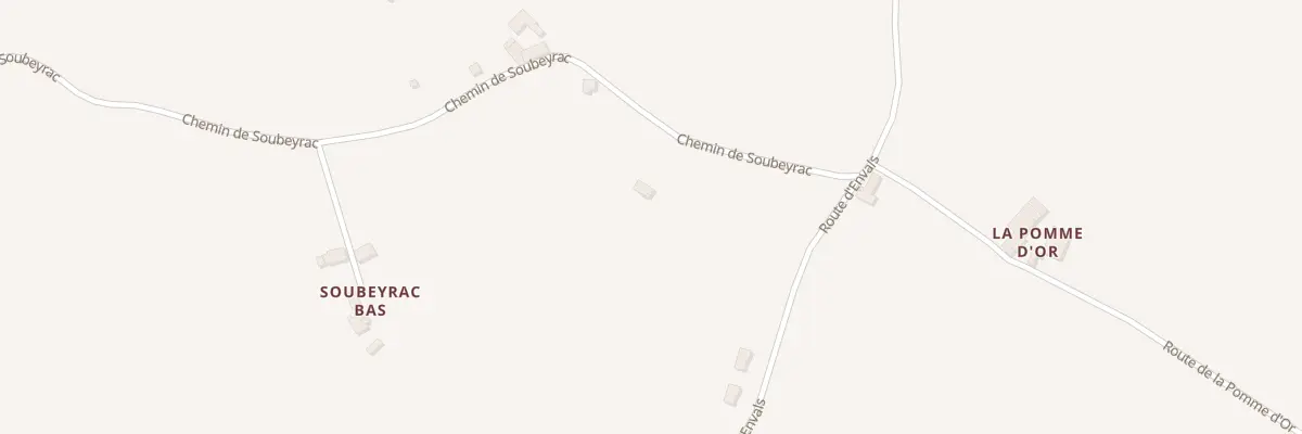 Plan du 235 Chem de Soubeyrac à Laussou