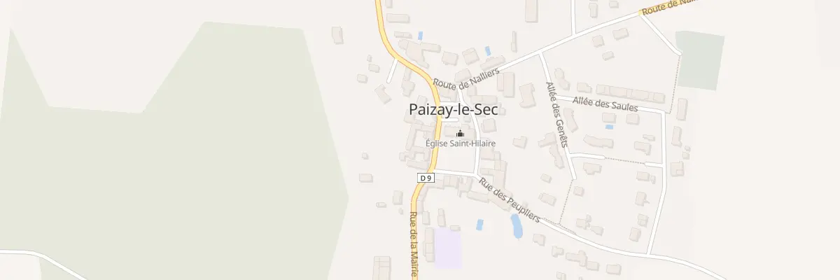 Plan du 5 Pl de l’Eglise à Paizay-le-Sec