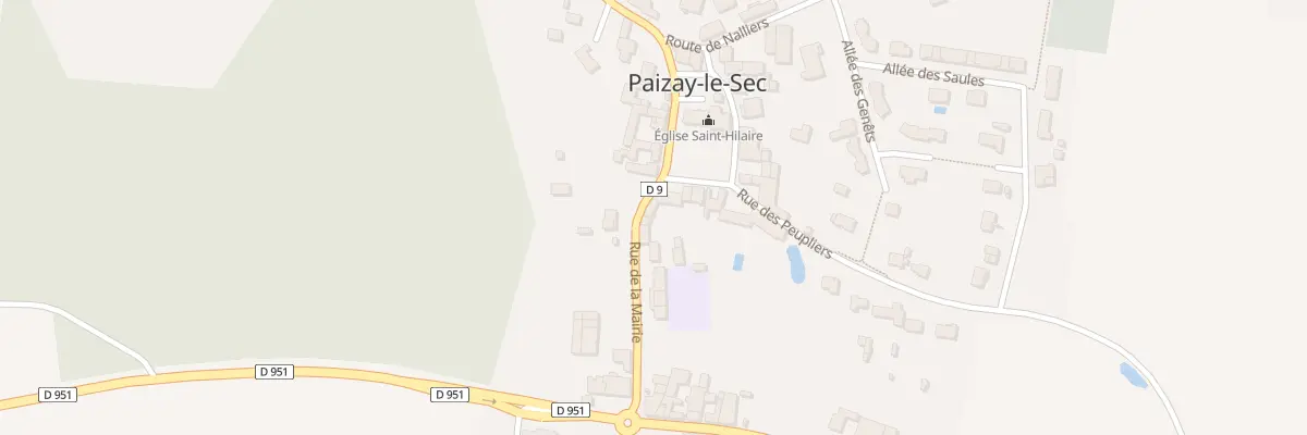Plan du 2 Pl de l’Eglise à Paizay-le-Sec