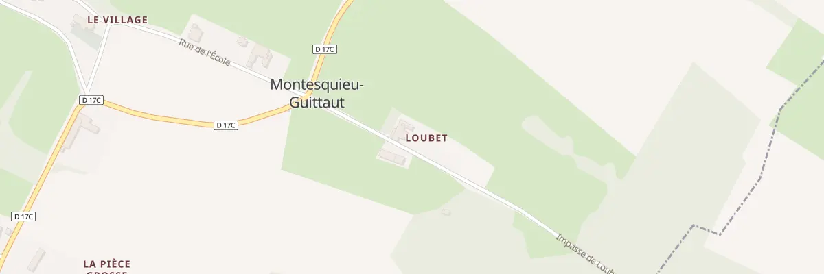 Plan du 25 Loubet à Montesquieu-Guittaut