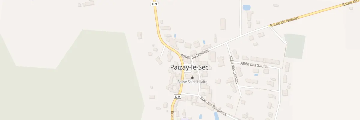 Plan du 11 Pl de l’Eglise à Paizay-le-Sec