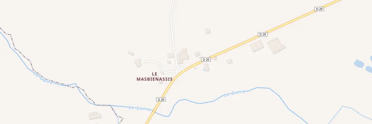 Plan du 5337 Le Masbienassis à Saulgond