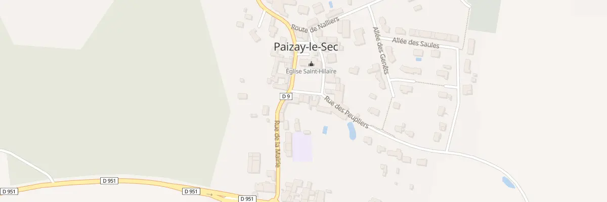 Plan du 4 Pl de l’Eglise à Paizay-le-Sec