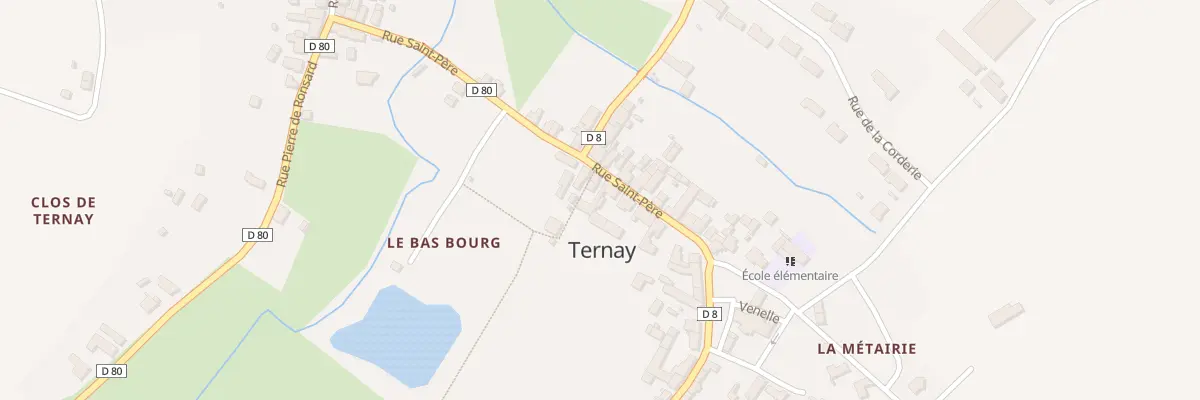Plan du 57 Le Bourg à Ternay