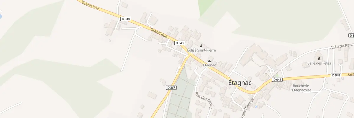 Plan du 3 Rue du Prieure à Étagnac
