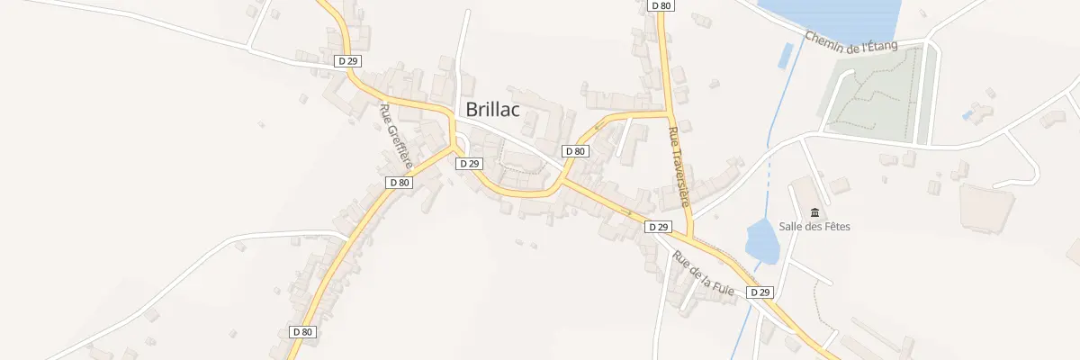Plan du 1 Rue de la Poste à Brillac