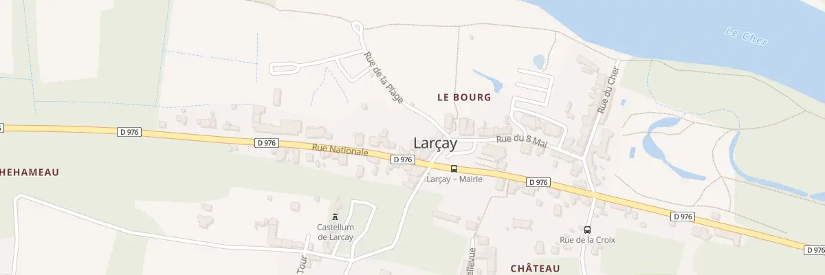 Plan du 25 Rue Nationale à Larçay