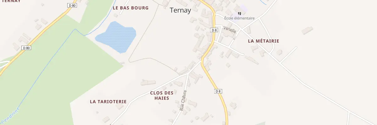 Plan du 39 Le Bourg à Ternay