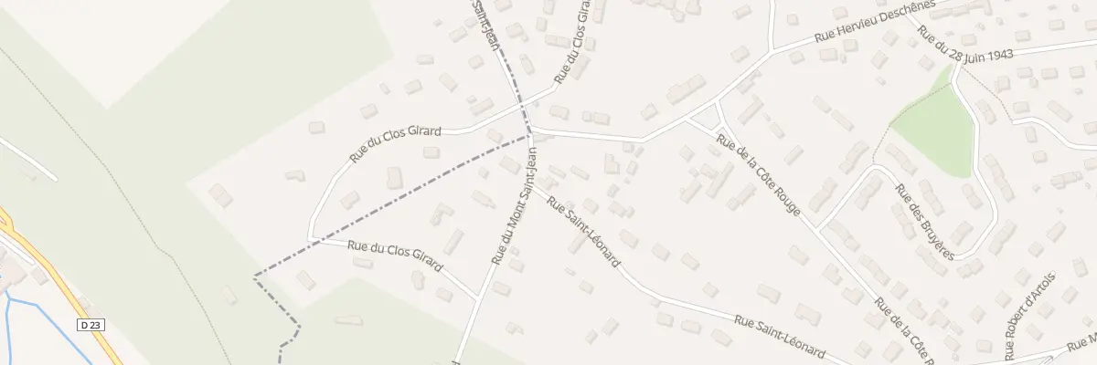Plan du 1 Rue Saint Leonard à Beaumont-le-Roger