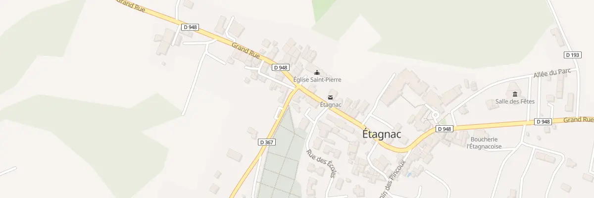 Plan du 1 Rue de la Tanturne à Étagnac