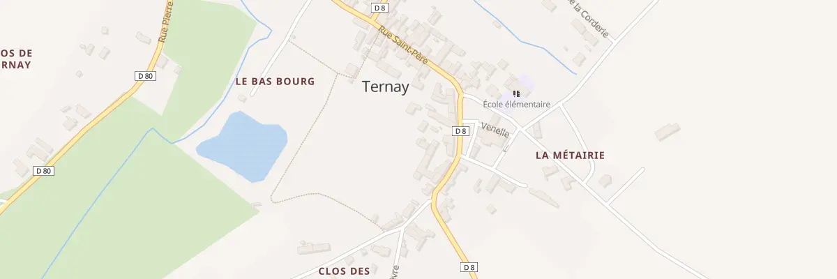 Plan du 14 Rue St Pere à Ternay