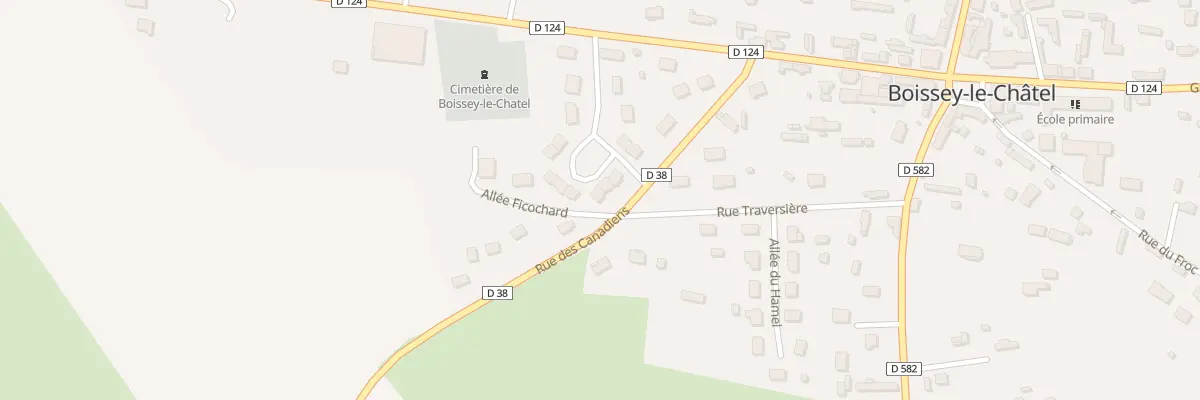 Plan du 3 Res des Canadiens à Boissey-le-Châtel