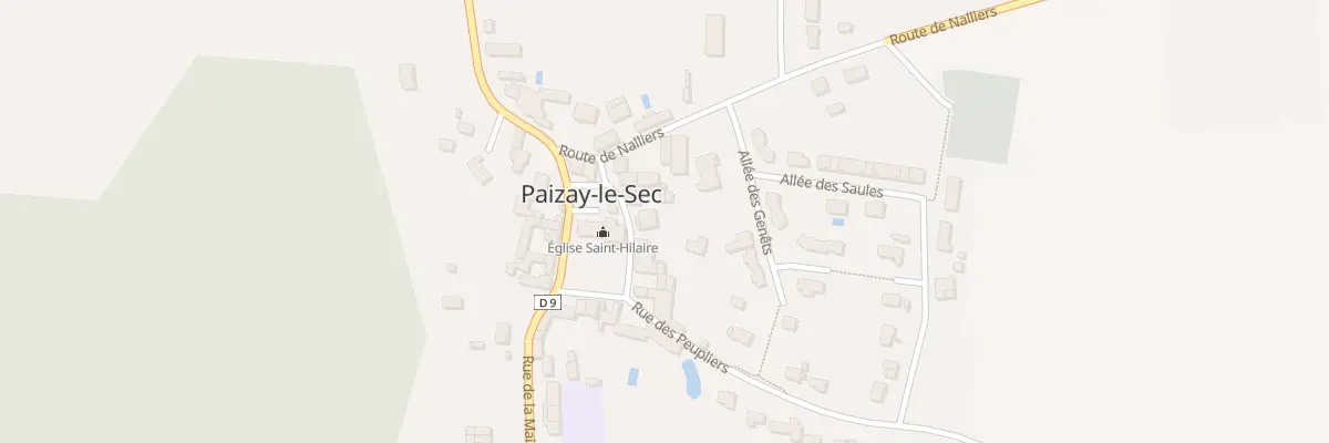 Plan du 14 Pl de l’Eglise à Paizay-le-Sec